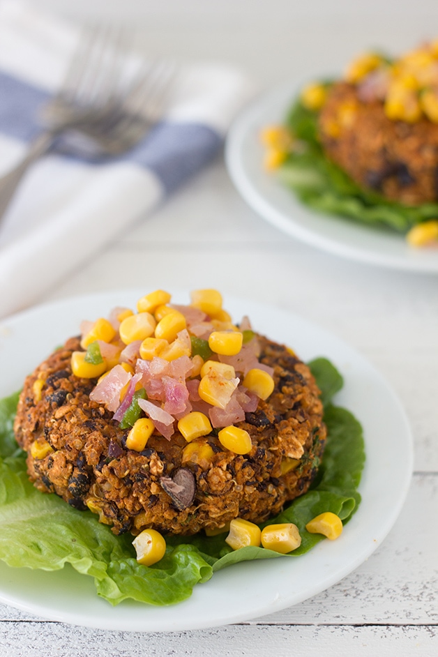 Black Bean and Corn Quinoa Burgers - these healthy, flavor-packed veggie burgers are a perfect meat-less option for summer barbecues. | brighteyedbaker.com
