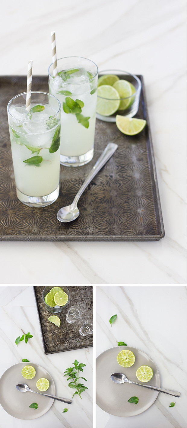 Classic Mojito - a light and refreshing cocktail with a bright lime flavor and cool mint undertones.| www.brighteyedbaker.com #cocktail