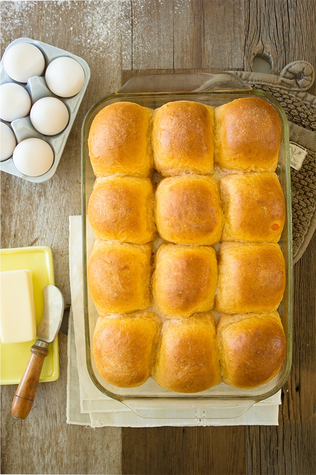 Sweet Potato Rolls - easy-to-make, pillowy-soft bread rolls - perfect for entertaining!
