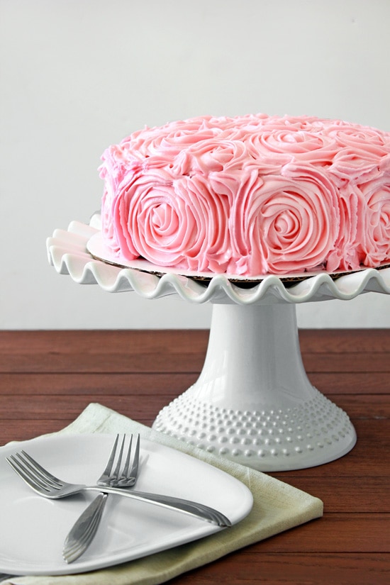 Chocolate Rose Cake from Confessions of a Bright-Eyed Baker