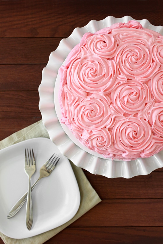 Chocolate Rose Cake from Confessions of a Bright-Eyed Baker