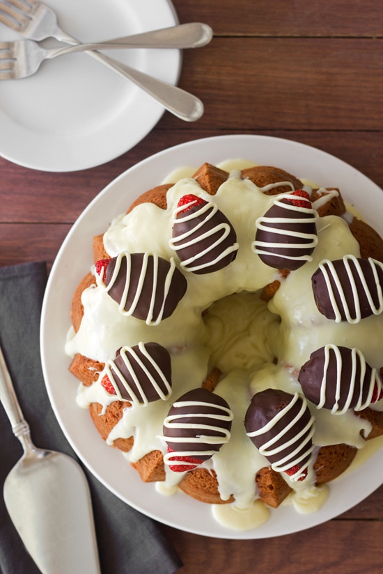 Strawberry Bundt Cake from Confessions of a Bright-Eyed Baker