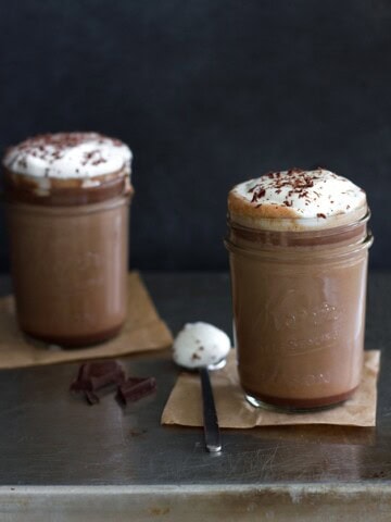 Creamy Triple Chocolate Mocha - a blend of three chocolate make for a dreamy coffee-house style mocha that couldn't be easier to make.