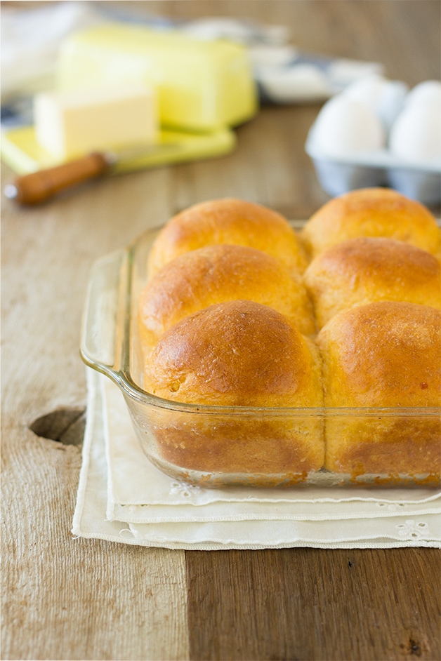Sweet Potato Rolls - easy-to-make, pillowy-soft bread rolls - perfect for entertaining!