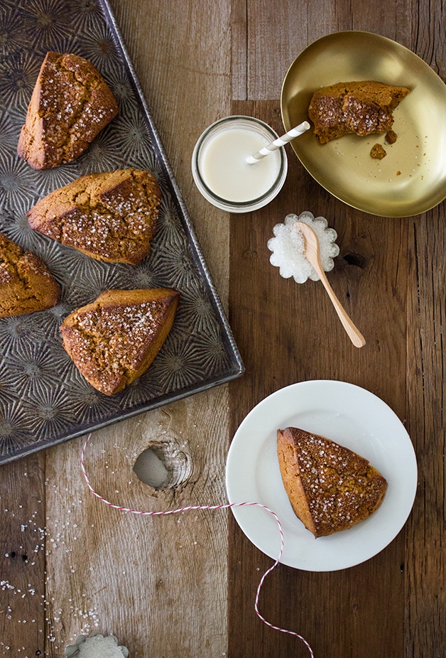 Gingerbread Scones - tender scones with crispy edges and a perfect blend of cozy spices. | brighteyedbaker.com