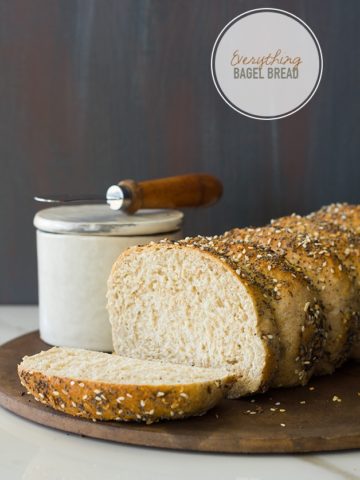 Everything Bagel Bread - Just like a perfectly soft and fluffy Everything Bagel, but in loaf form! | www.brighteyedbaker.com