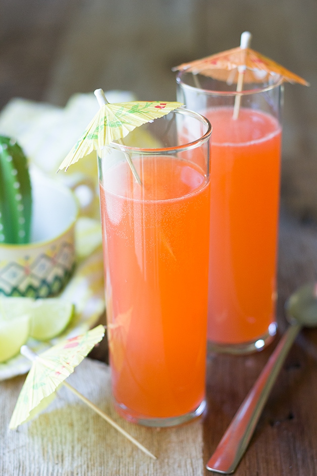 Tropical Rum Punch - An extra-tropical take on a fruity summer sipper. | www.brighteyedbaker.com