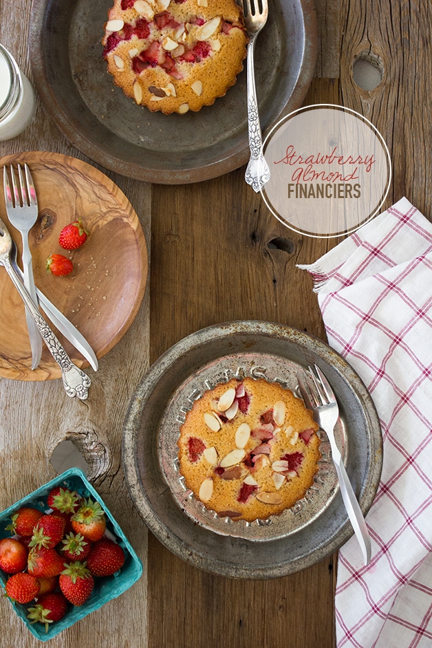 Strawberry Almond Financiers {gluten-free}| www.brighteyedbaker.com