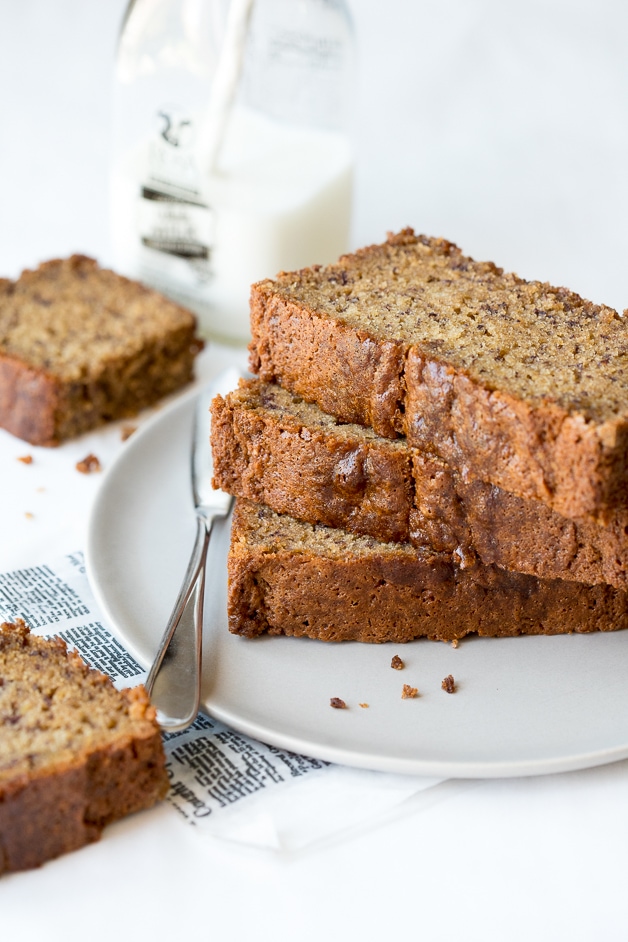 A no-frills, go-to Classic Banana Bread recipe made gluten-free (but it's so soft and tender you'd never know it!)