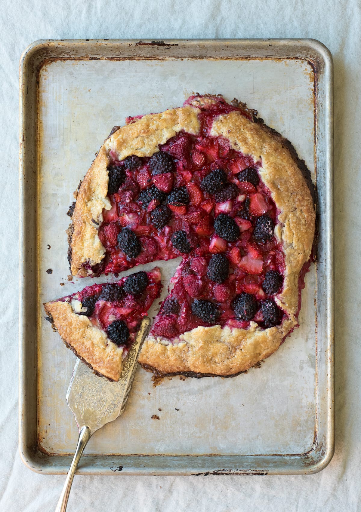 Mixed Berries Cream Cheese Galette Gluten Free Bright Eyed Baker