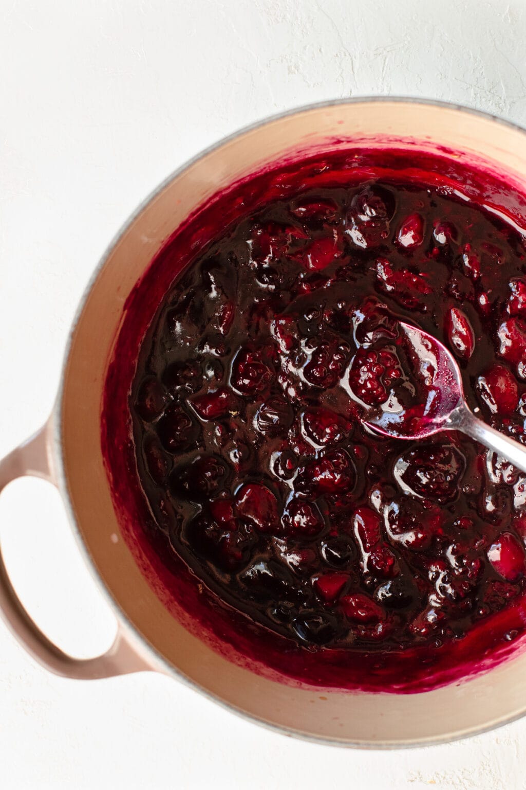 Simple Charcuterie Board with Mixed Berry Compote - Bright-Eyed Baker