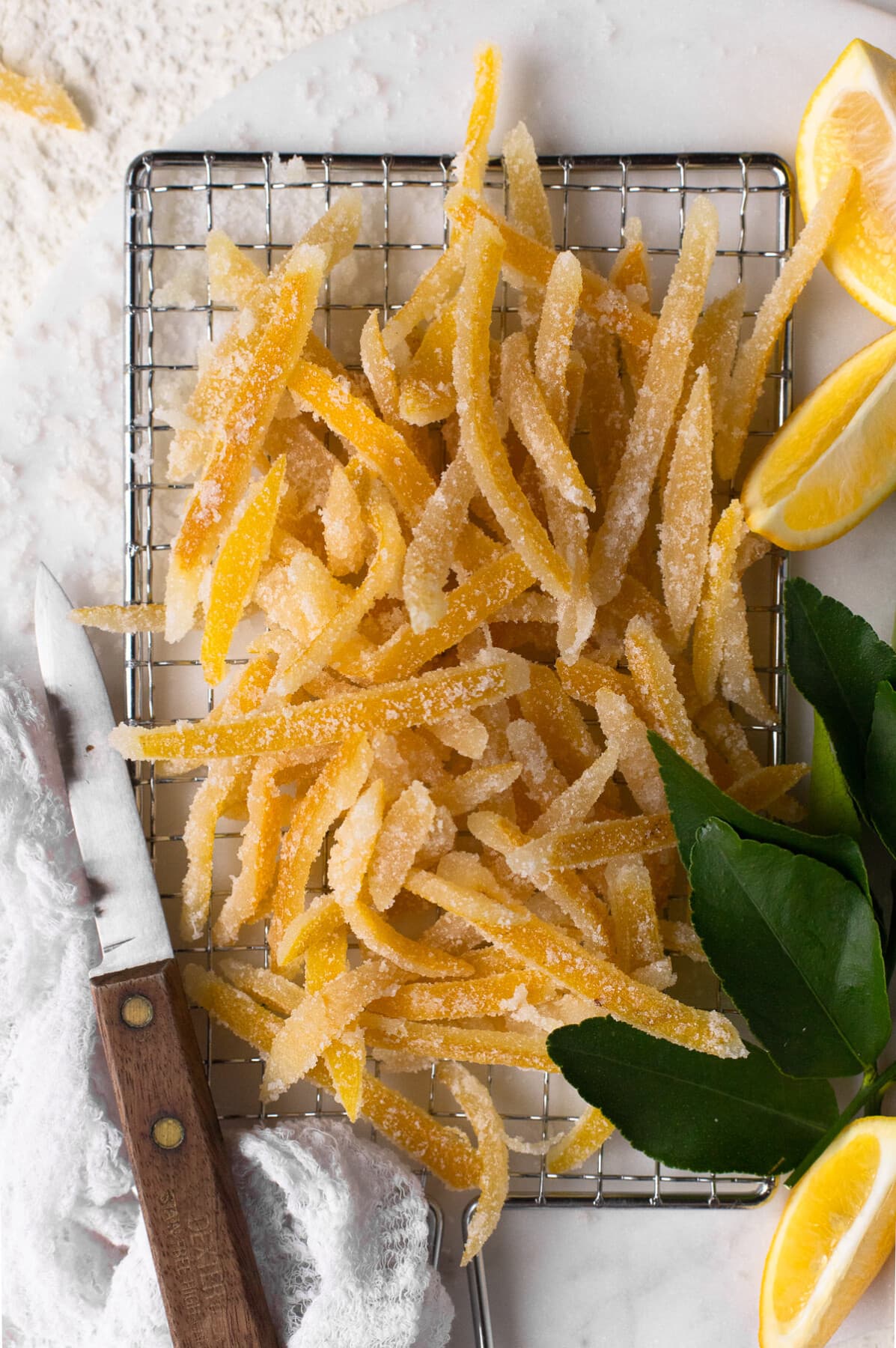 Candied Lemon Peel Recipe BrightEyed Baker