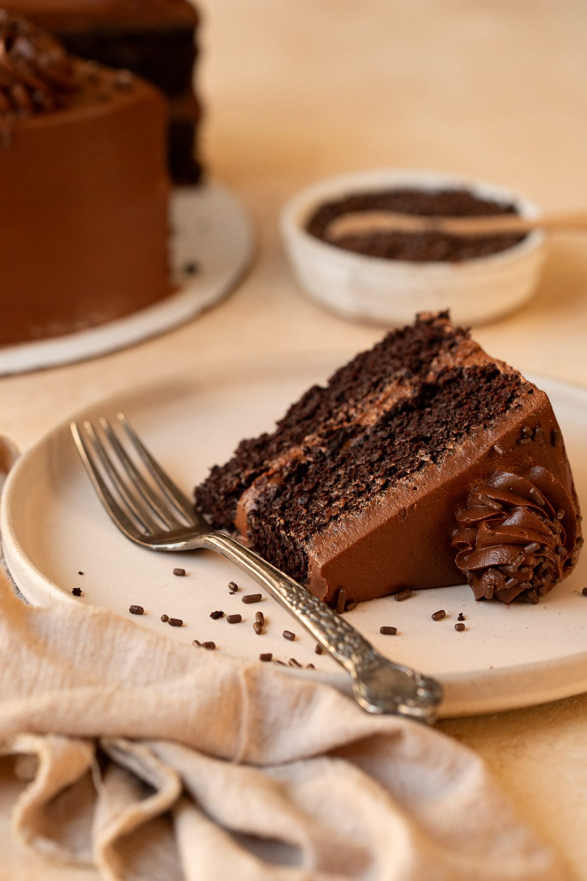 Chocolate Fudge Cake Slice